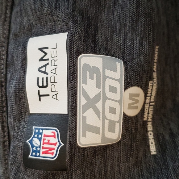 Las Vegas Raiders TX3 Cool NFL Team Apparel T-shirt in Dark Heather Gray Size M - Picture 4 of 6